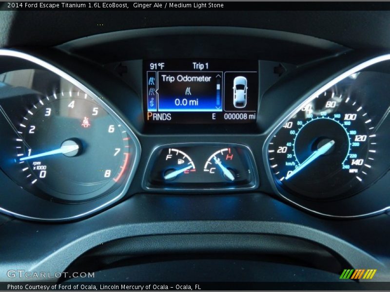 Ginger Ale / Medium Light Stone 2014 Ford Escape Titanium 1.6L EcoBoost