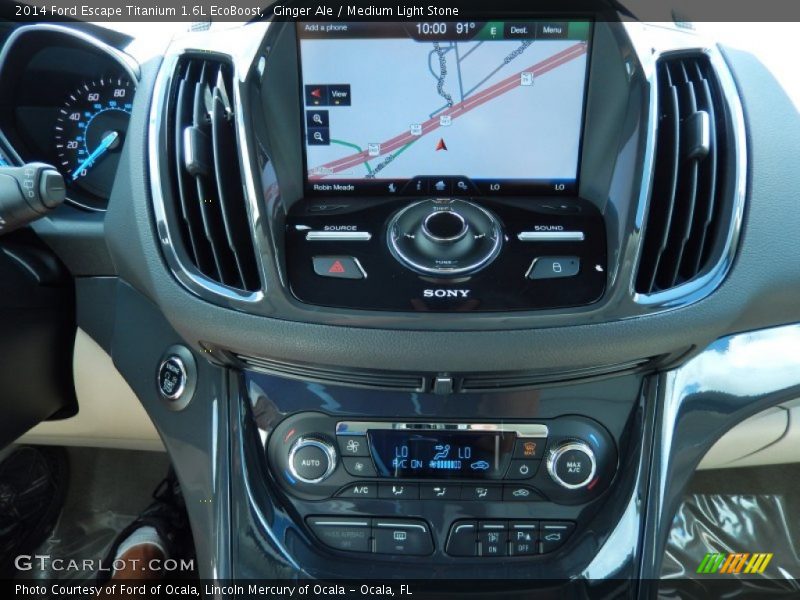 Ginger Ale / Medium Light Stone 2014 Ford Escape Titanium 1.6L EcoBoost