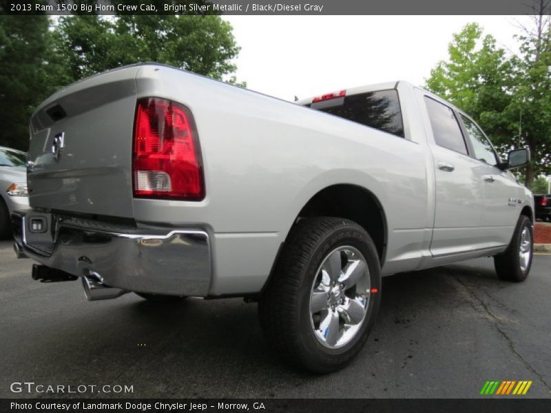 Bright Silver Metallic / Black/Diesel Gray 2013 Ram 1500 Big Horn Crew Cab