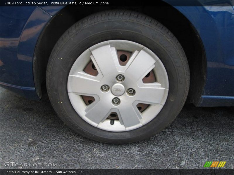 Vista Blue Metallic / Medium Stone 2009 Ford Focus S Sedan