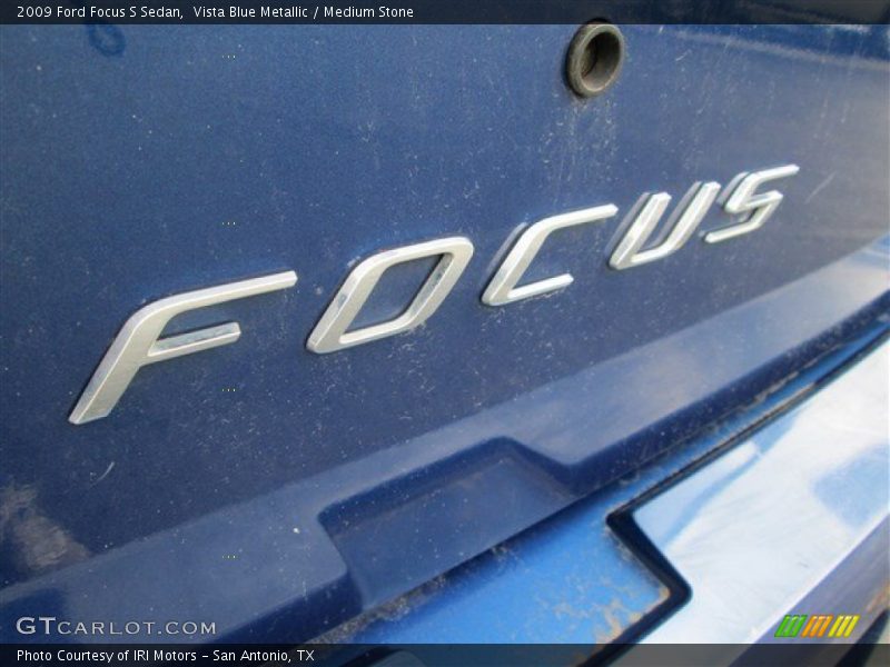 Vista Blue Metallic / Medium Stone 2009 Ford Focus S Sedan