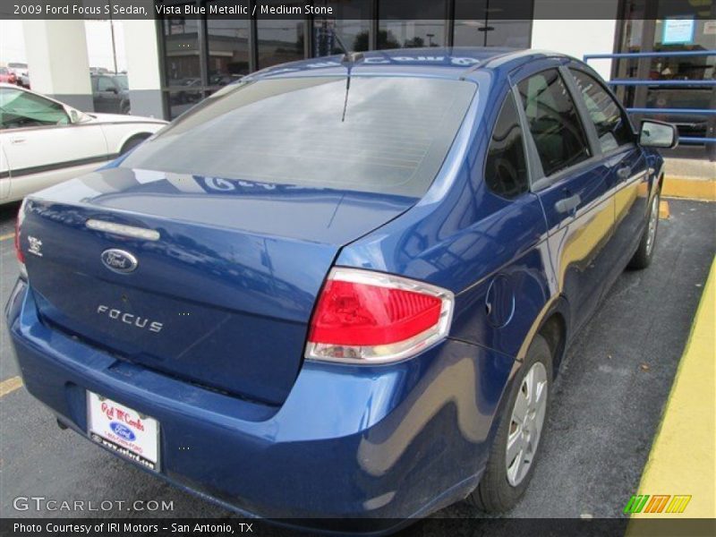 Vista Blue Metallic / Medium Stone 2009 Ford Focus S Sedan