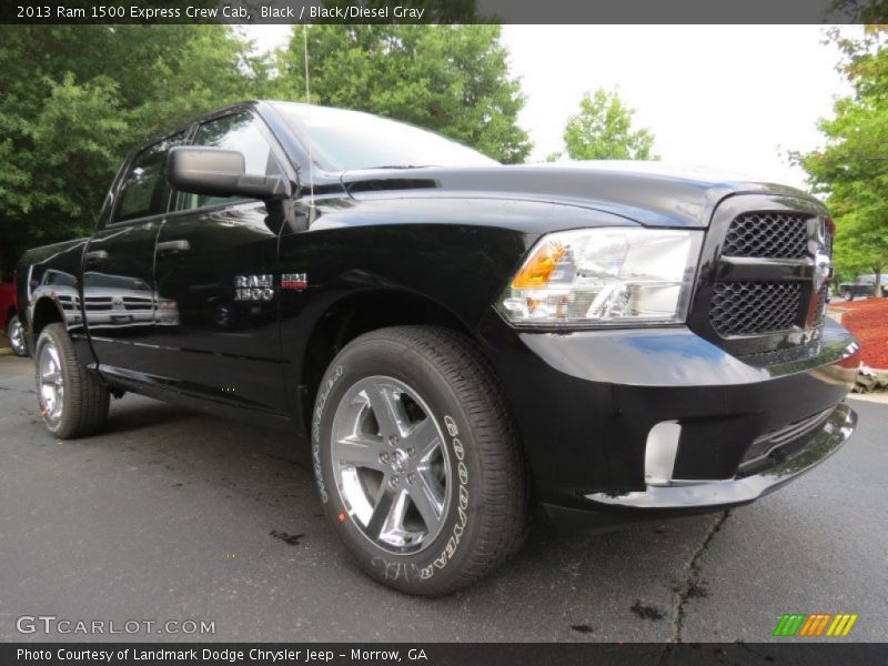 Black / Black/Diesel Gray 2013 Ram 1500 Express Crew Cab