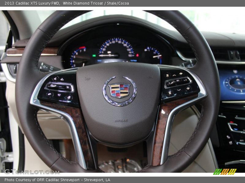 White Diamond Tricoat / Shale/Cocoa 2013 Cadillac XTS Luxury FWD