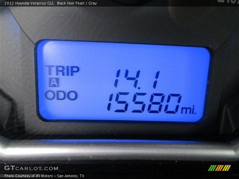 Black Noir Pearl / Gray 2012 Hyundai Veracruz GLS