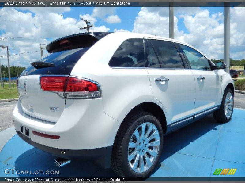 White Platinum Tri-Coat / Medium Light Stone 2013 Lincoln MKX FWD