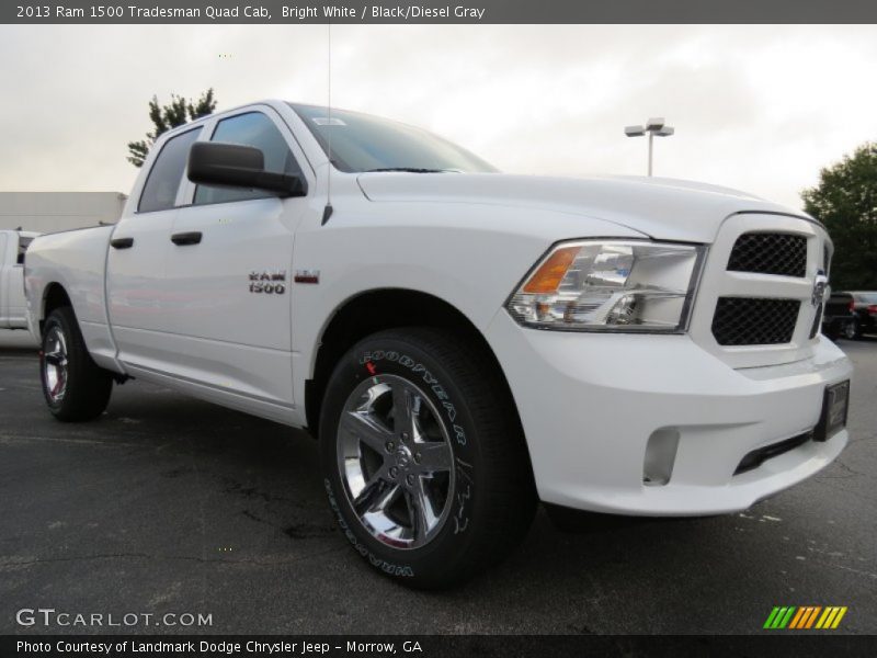 Bright White / Black/Diesel Gray 2013 Ram 1500 Tradesman Quad Cab