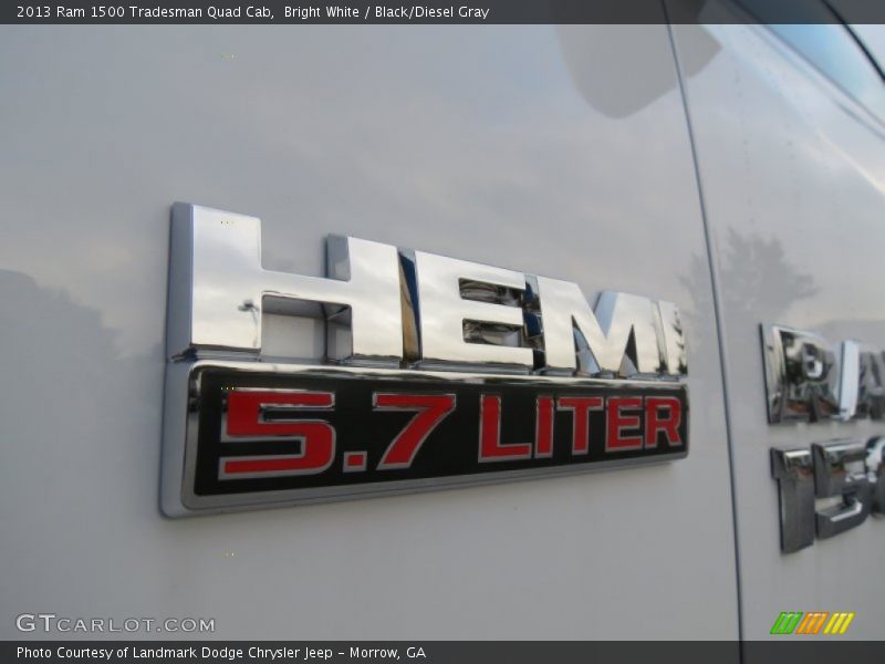 Bright White / Black/Diesel Gray 2013 Ram 1500 Tradesman Quad Cab