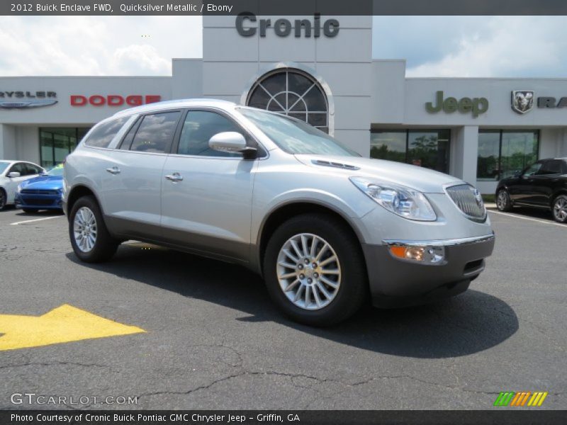 Quicksilver Metallic / Ebony 2012 Buick Enclave FWD