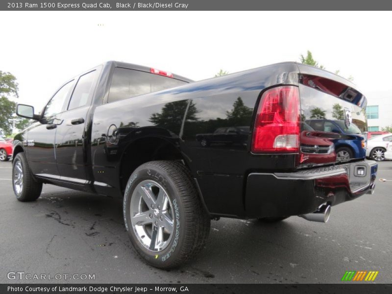 Black / Black/Diesel Gray 2013 Ram 1500 Express Quad Cab