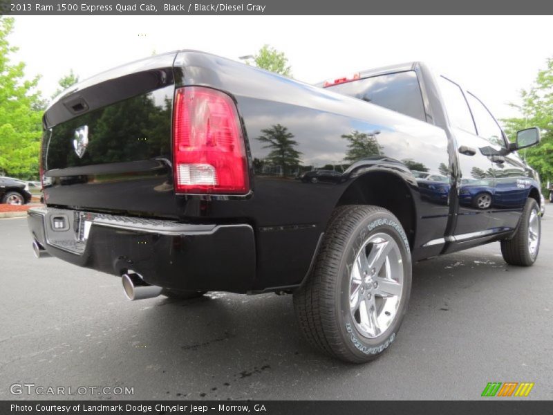 Black / Black/Diesel Gray 2013 Ram 1500 Express Quad Cab