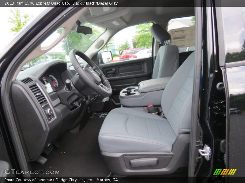 Black / Black/Diesel Gray 2013 Ram 1500 Express Quad Cab