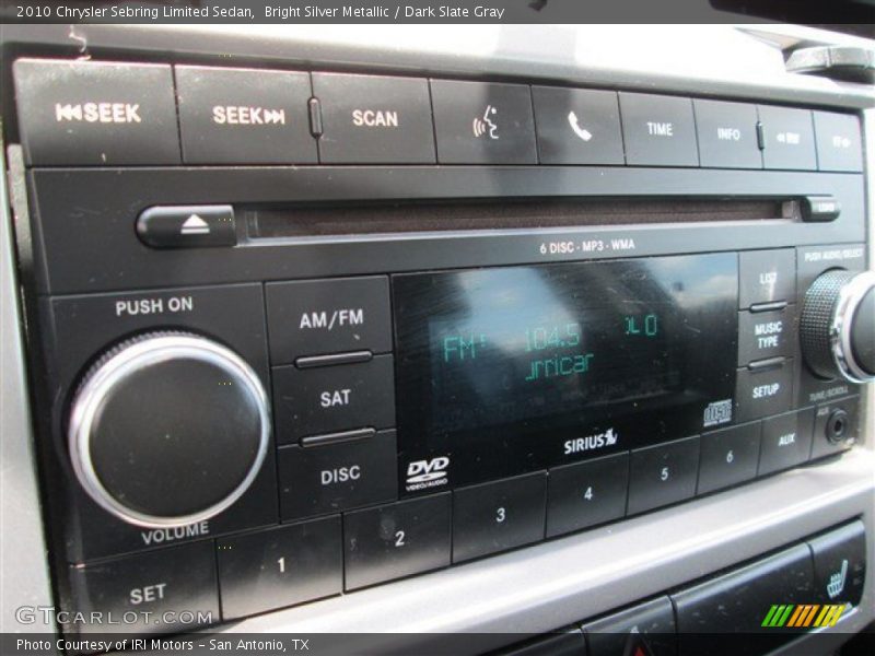 Bright Silver Metallic / Dark Slate Gray 2010 Chrysler Sebring Limited Sedan