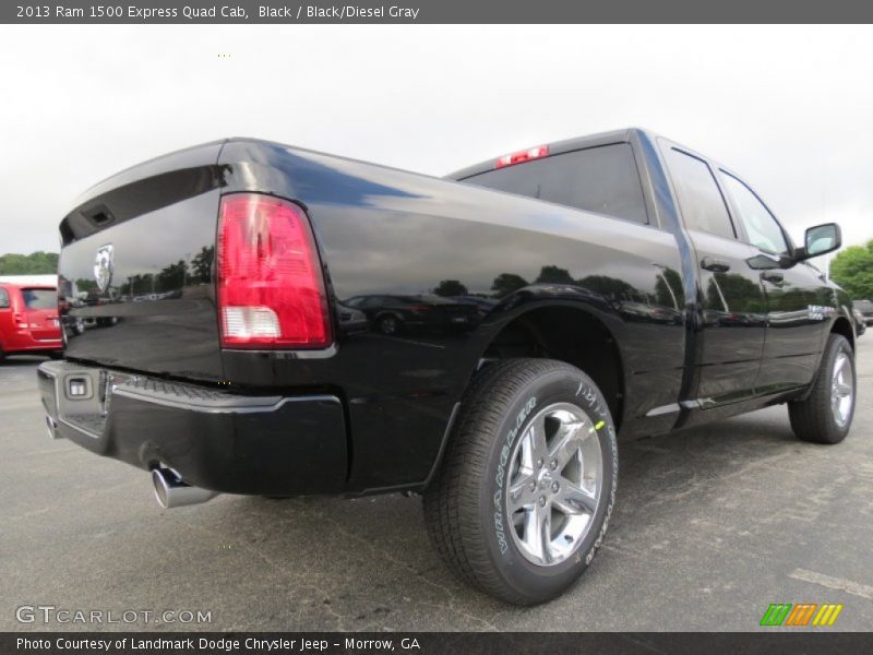 Black / Black/Diesel Gray 2013 Ram 1500 Express Quad Cab