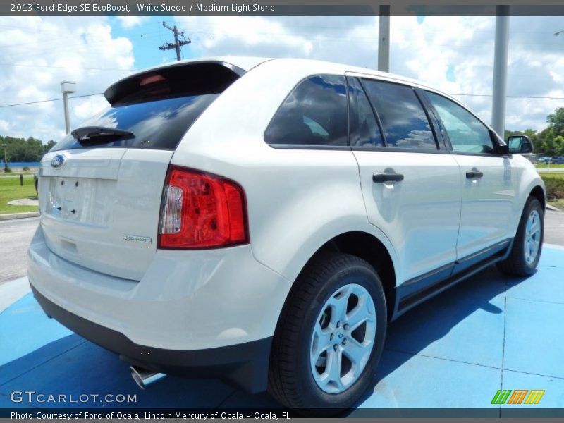 White Suede / Medium Light Stone 2013 Ford Edge SE EcoBoost