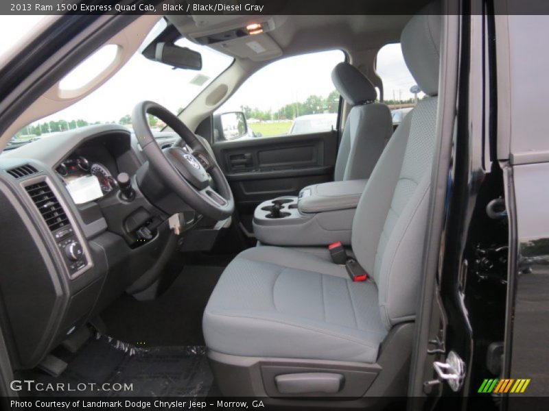 Black / Black/Diesel Gray 2013 Ram 1500 Express Quad Cab
