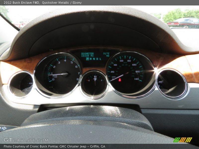 Quicksilver Metallic / Ebony 2012 Buick Enclave FWD