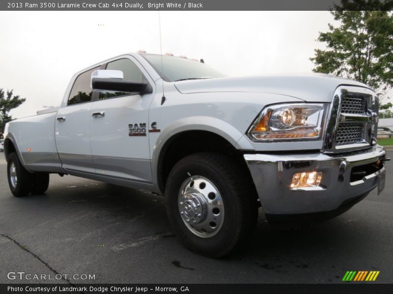Front 3/4 View of 2013 3500 Laramie Crew Cab 4x4 Dually