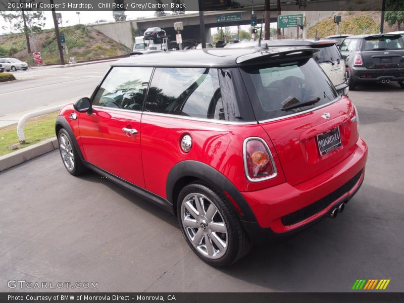 Chili Red / Grey/Carbon Black 2010 Mini Cooper S Hardtop
