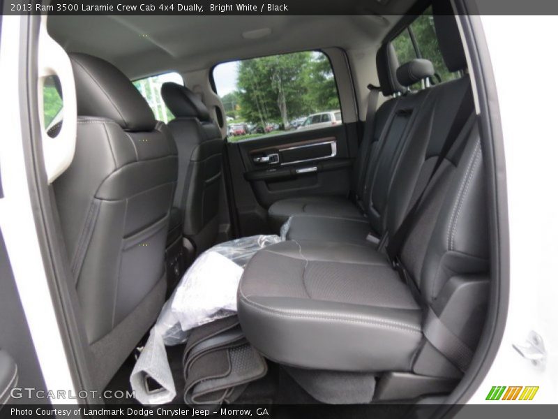 Rear Seat of 2013 3500 Laramie Crew Cab 4x4 Dually