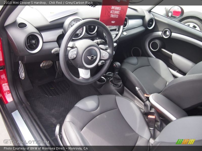 Chili Red / Grey/Carbon Black 2010 Mini Cooper S Hardtop