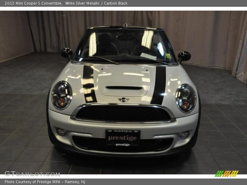 White Silver Metallic / Carbon Black 2013 Mini Cooper S Convertible