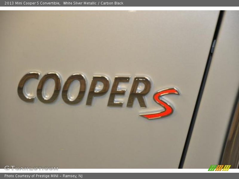 White Silver Metallic / Carbon Black 2013 Mini Cooper S Convertible