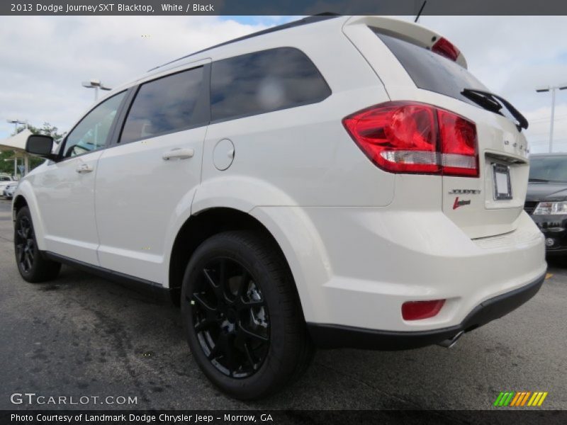 White / Black 2013 Dodge Journey SXT Blacktop