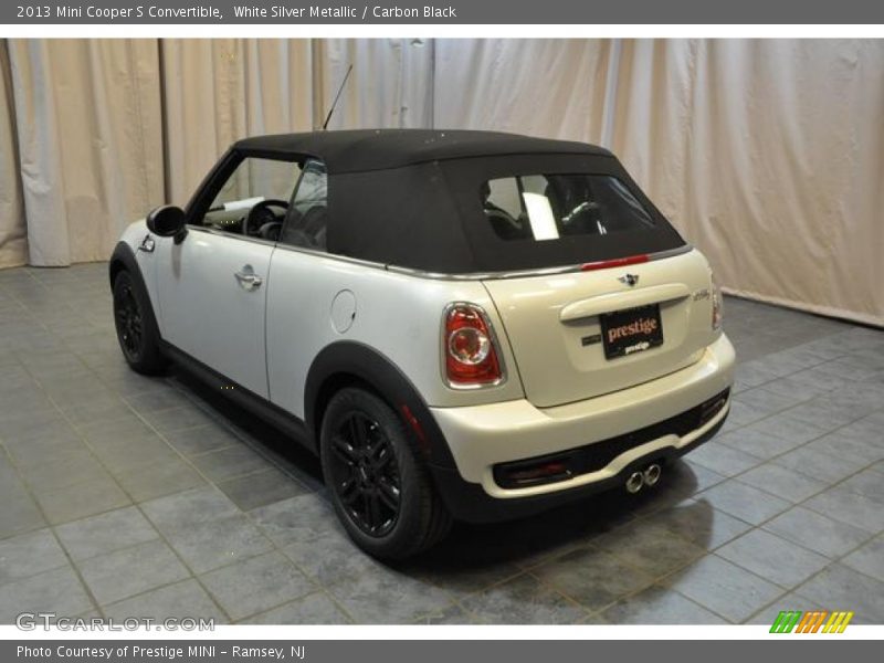 White Silver Metallic / Carbon Black 2013 Mini Cooper S Convertible