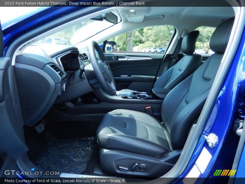 Front Seat of 2013 Fusion Hybrid Titanium