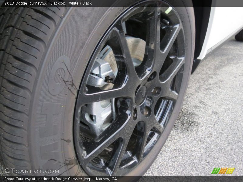 White / Black 2013 Dodge Journey SXT Blacktop