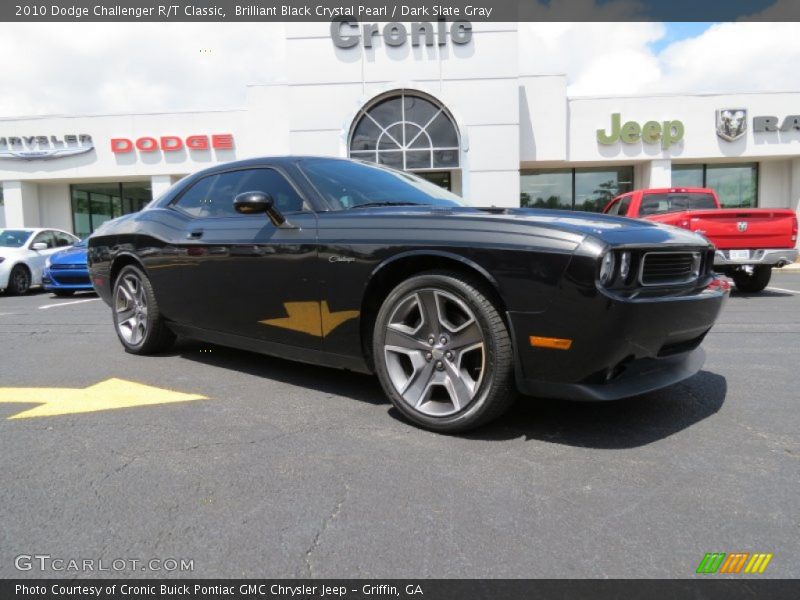 Brilliant Black Crystal Pearl / Dark Slate Gray 2010 Dodge Challenger R/T Classic