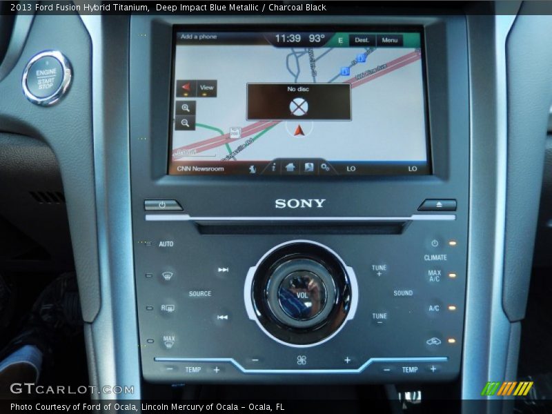 Controls of 2013 Fusion Hybrid Titanium