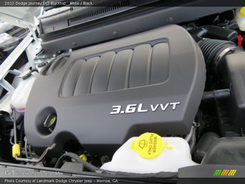 White / Black 2013 Dodge Journey SXT Blacktop