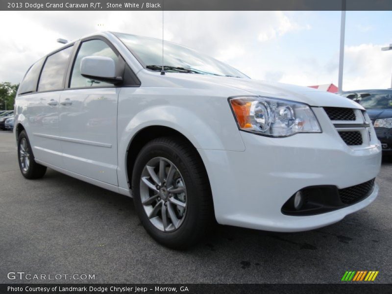Stone White / Black 2013 Dodge Grand Caravan R/T