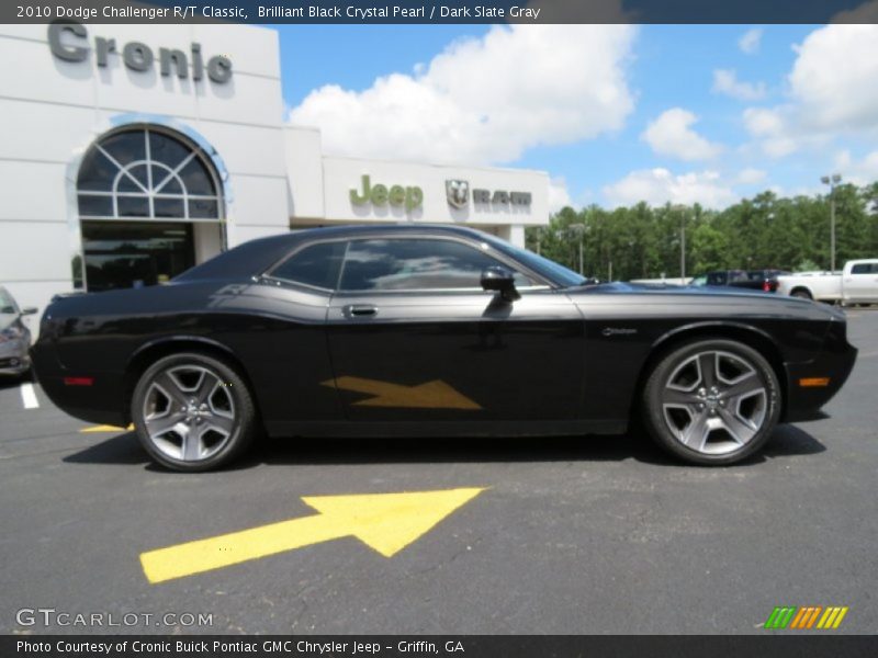 Brilliant Black Crystal Pearl / Dark Slate Gray 2010 Dodge Challenger R/T Classic