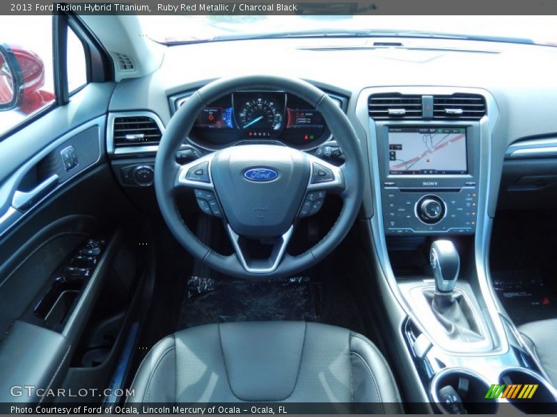 Dashboard of 2013 Fusion Hybrid Titanium