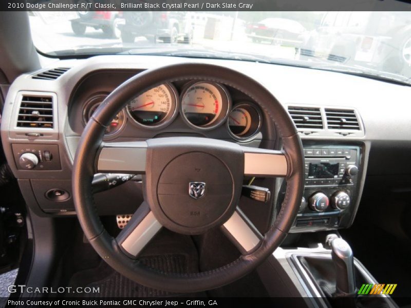 Brilliant Black Crystal Pearl / Dark Slate Gray 2010 Dodge Challenger R/T Classic