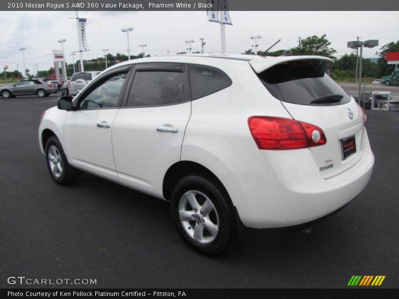 Phantom White / Black 2010 Nissan Rogue S AWD 360 Value Package