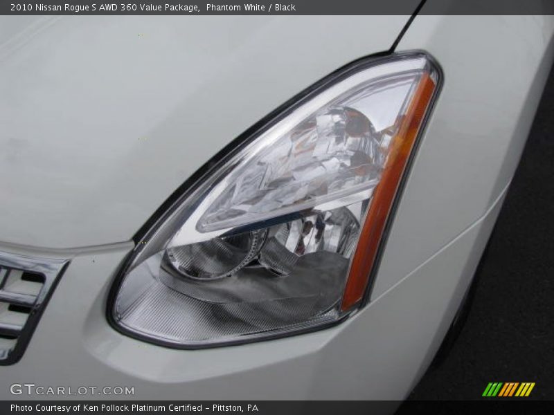 Phantom White / Black 2010 Nissan Rogue S AWD 360 Value Package