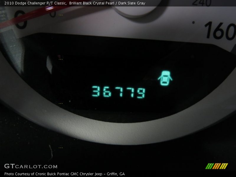 Brilliant Black Crystal Pearl / Dark Slate Gray 2010 Dodge Challenger R/T Classic