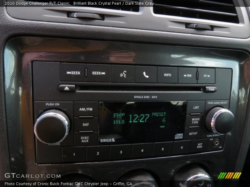 Brilliant Black Crystal Pearl / Dark Slate Gray 2010 Dodge Challenger R/T Classic