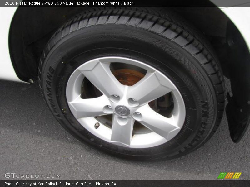 Phantom White / Black 2010 Nissan Rogue S AWD 360 Value Package