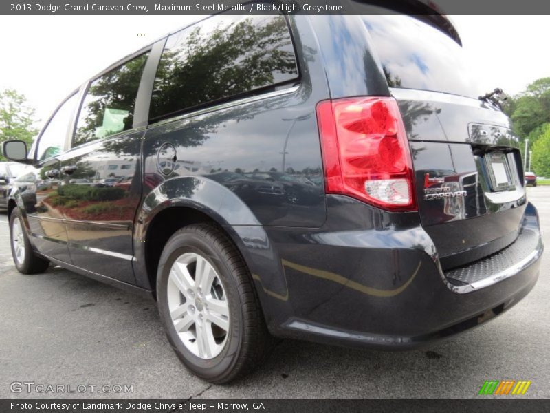 Maximum Steel Metallic / Black/Light Graystone 2013 Dodge Grand Caravan Crew