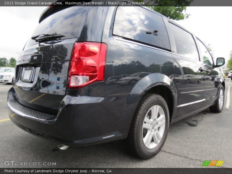 Maximum Steel Metallic / Black/Light Graystone 2013 Dodge Grand Caravan Crew