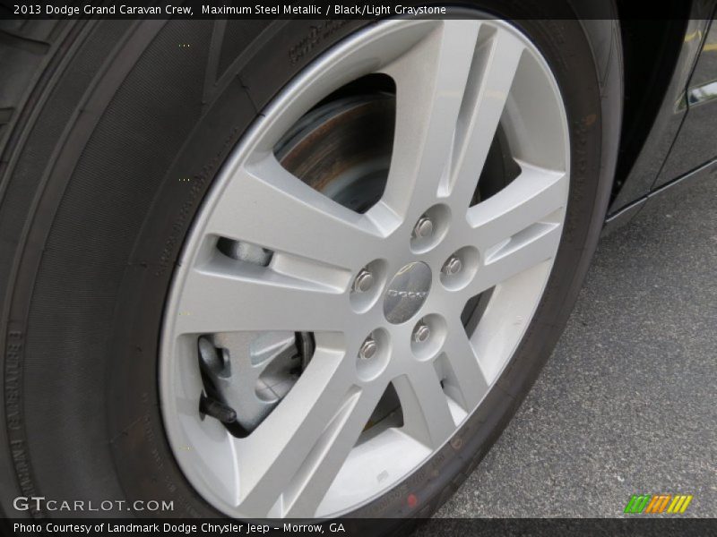 Maximum Steel Metallic / Black/Light Graystone 2013 Dodge Grand Caravan Crew
