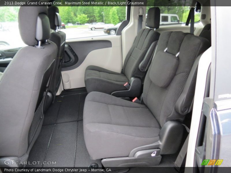 Maximum Steel Metallic / Black/Light Graystone 2013 Dodge Grand Caravan Crew