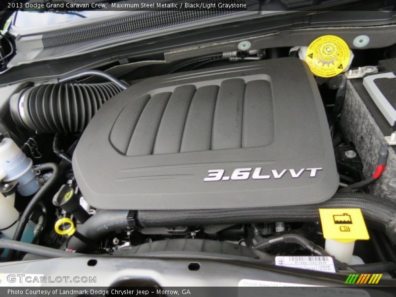 Maximum Steel Metallic / Black/Light Graystone 2013 Dodge Grand Caravan Crew