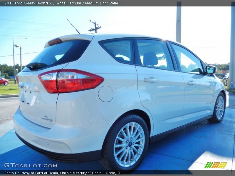 White Platinum / Medium Light Stone 2013 Ford C-Max Hybrid SE