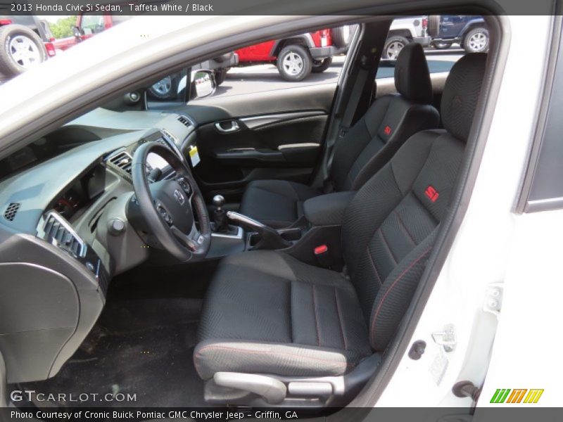 Taffeta White / Black 2013 Honda Civic Si Sedan